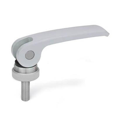 Ganter Norm® - 927.4-82-M6-20-A-S Exzenterspanner mit Edelstahl-Schraube, Hebel Zink-Druckguss