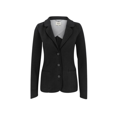 HAKRO - Damen Sweatblazer Premium 260, schwarz, Größe L