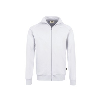 HAKRO - Sweatjacke College 606, weiß, Größe 2XL