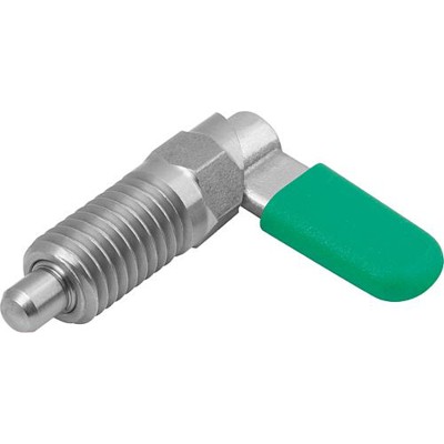 KIPP - SPERRRIEGEL MIT SECHSKANT, D=8, M16X1,5, SW1=16, FORM:C, MIT KAPPE, OHNE MUTTER, EDELSTAHL BLANK,