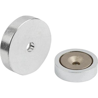 KIPP - MAGNET FLACHGREIFER, RUND, SMCO, KOMP:STAHL, D=16±0,15, D1=3,5, H=4,5