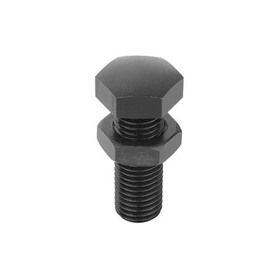 KIPP - AUFLAGEBOLZEN M16X65, H=75, SW=24, VERGÜTUNGSSTAHL VERGÜTET UND BRÜNIERT