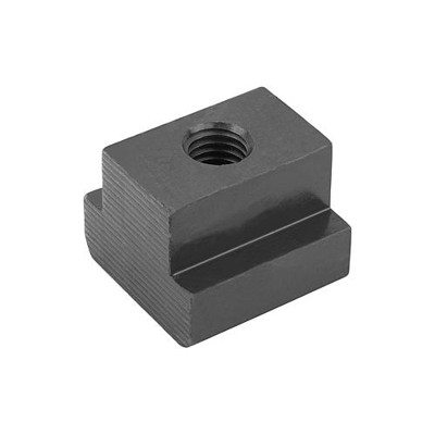 KIPP - MUTTER FÜR T-NUT DIN508, M16, NB=24, L=40, VERGÜTUNGSSTAHL 10 BLANK (SCHWARZ)
