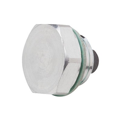 KIPP - VERSCHLUSSSCHRAUBE OHNE ENTLÜFTUNG MIT MAGNET, D=24,5, G3/8, SW=22, ALUMINIUM BLANK