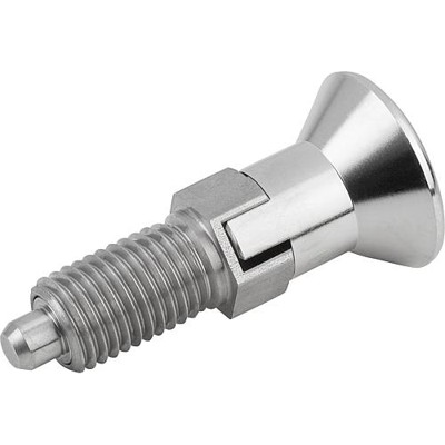KIPP - ARRETIERBOLZEN GR.3 D1=M16X1,5, D=8, FORM:C M.RASTNUT, O.KONTERMUTTER, EDELSTAHL 1.4305 UNGEHÄRTET,