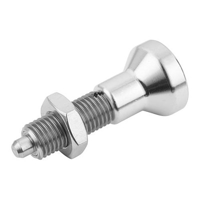 KIPP - ARRETIERBOLZEN OHNE RASTNUT GR.5 M24X2, FORM:H, EDELSTAHL UNGEHÄRTET, KOMP:EDELSTAHL