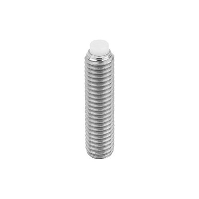 KIPP - DRUCKSCHRAUBE M04X9, SW=2, EDELSTAHL BLANK, KOMP:POM