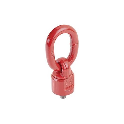 KIPP - ANSCHLAGWIRBEL SCHWENK UND DREHBAR D=M20 STAHL, ROT, GÜTEKLASSE 8
