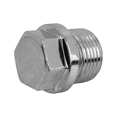 KIPP - VERSCHLUSSSCHRAUBE DIN910 OHNE ENTLÜFTUNG, M27X2, SW=24, FORM:A, STAHL VERZINKT