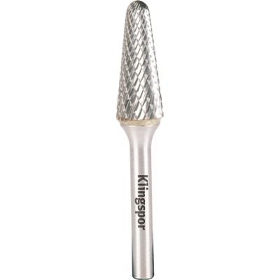 KLINGSPOR - Hartmetallfräser HF 100 L, 8 x 25,4 x 6mm Kreuzverzahnung, 1 Stück