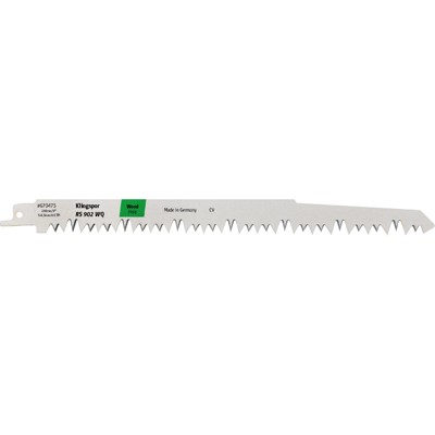 KLINGSPOR - RS 902 WQ Säbelsägeblätter, 240 x 19 x 1,2 mm Nutzlänge 210Crom-Vanadium, kreuzgeschliffen, geschränkt , 5 Zähne pro Zoll, SB-verpackt im Karton