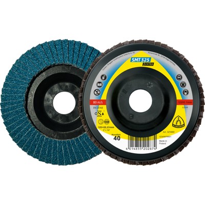 KLINGSPOR - Schleifmopteller SMT 325, 115 x 22,23mm Korn 80 gewölbt, 1 Stück