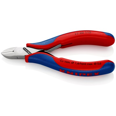 KNIPEX® - Elektronik-Seitenschneider 77 02 115 SB spiegelpoliert Mehrkomp. 115mm