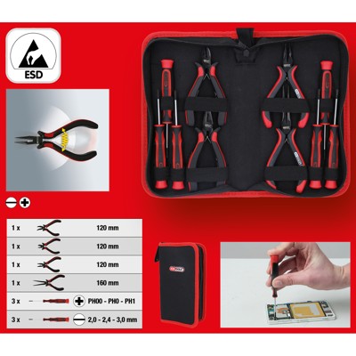 KSTOOLS® - Feinmechanik-Werkzeug-Satz, 10-tlg