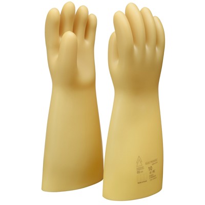 KSTOOLS® - Elektriker-Schutzhandschuh mit Schutzisolierung, Größe 12, Klasse 4, weiß