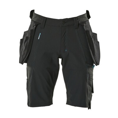 MASCOT® - Shorts mit Hängetaschen ADVANCED, Schwarz, Größe C42