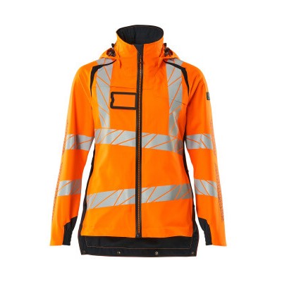 MASCOT® - Hard Shell Jacke ACCELERATE SAFE, hi-vis Orange/Schwarzblau, Größe XS