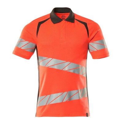 MASCOT® - Polo-Shirt ACCELERATE SAFE, hi-vis Rot/Dunkelanthrazit, Größe S-ONE