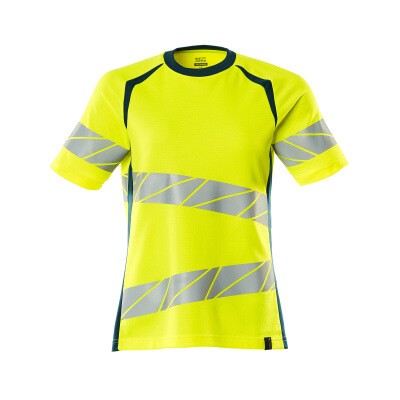 MASCOT® - T-Shirt ACCELERATE SAFE, hi-vis Gelb/Dunkelpetroleum, Größe 5XL-ONE