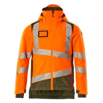 MASCOT® - Winterjacke ACCELERATE SAFE, hi-vis Orange/Moosgrün, Größe 4XL