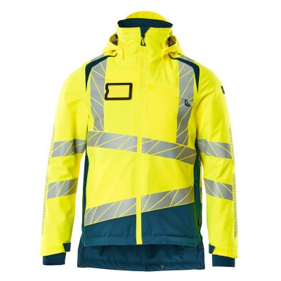 MASCOT® - Winterjacke ACCELERATE SAFE, hi-vis Gelb/Dunkelpetroleum, Größe 3XL