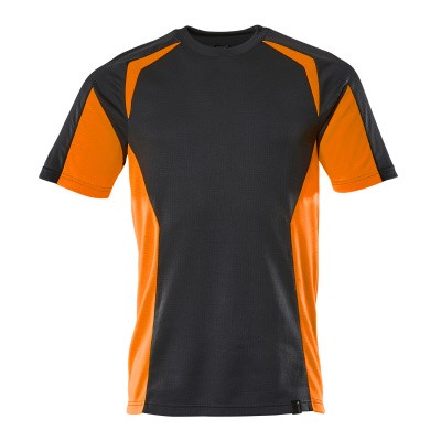 MASCOT® - T-Shirt Schwarzblau/Hi-vis Orange 22082-771-01014, Größe 4XL