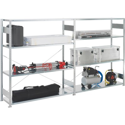 META® - Anbauregal CLIP 200 S3 2500 x 1700 x 600 vzk kpl. mit 5 Böden