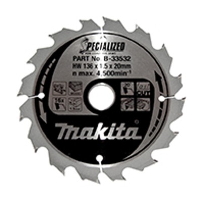 Makita® - SPECIALIZED Sägeblatt ø136 x 20mm x 16Z