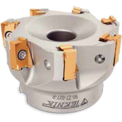 Teknik Makina - Eckmesserkopf 90° 100mm Durchmesser 8 Schneiden für Wendeplatten LNGU 15T6