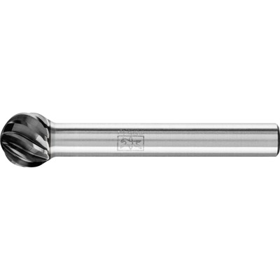 PFERD - Hartmetall Hochleistungsfrässtift INOX Kugel KUD Ø 10x09 mm Schaft-Ø 6 mm HICOAT für Edelstahl