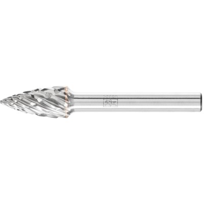 PFERD - Hartmetall Hochleistungsfrässtift STEEL Spitzbogen SPG Ø 10x20mm Schaft-Ø 6 mm für Stahl