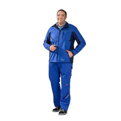 Planam - Wetter- und Kälteschutz-Softshelljacke Highline 2380 kornblau/marine/zink, XS