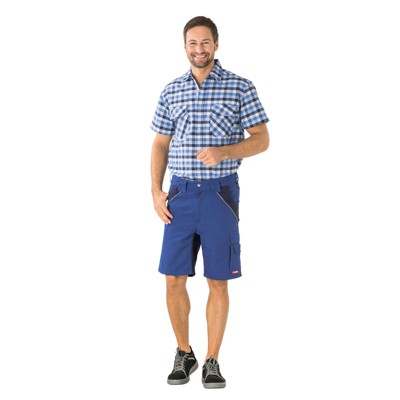 Planam - Shorts 2541 kornblau/marine, Größe XS