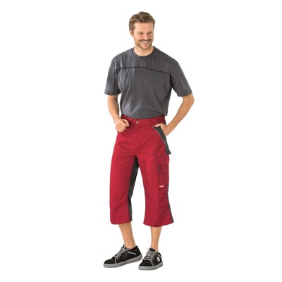 Planam - Hose 2557 rot/schiefer, Größe 4XL