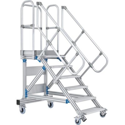 ZARGES - Treppe 7 Stufen, 45°, Stufenbreite 1000mm, beidseitiger Handlauf