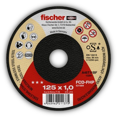 fischer - Trennscheibe FHP plus 1,9/230 flach Inox