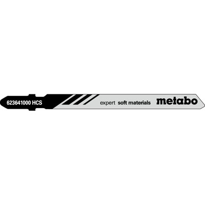 metabo® - Stichsägeblatt "expert soft materials" 74mm, HCS 623641000, 5er-Pack