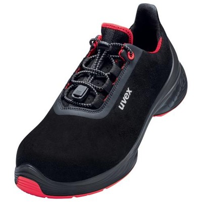 uvex - 1 G2 Halbschuhe S2 68498 schwarz/rot, Weite 11, Größe 38
