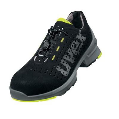 uvex - 1 Halbschuhe S1 85437 schwarz/gelb, Weite 10, Größe 36