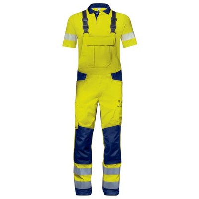 uvex - Latzhose Construction warngelb, Größe 46