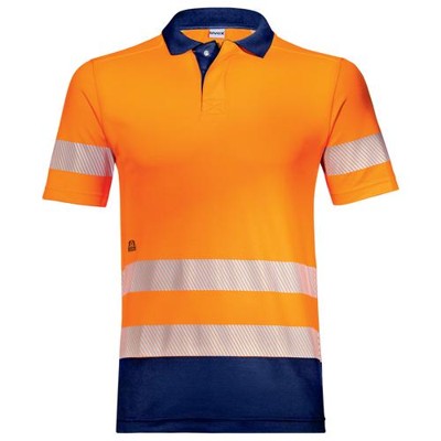 uvex - Poloshirt Construction warnorange, Größe 5XL