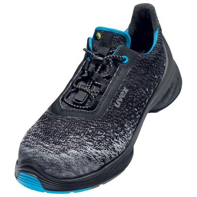 uvex - 1 G2 Halbschuhe S1P 68343 schwarz/blau, Weite 12, Größe 43