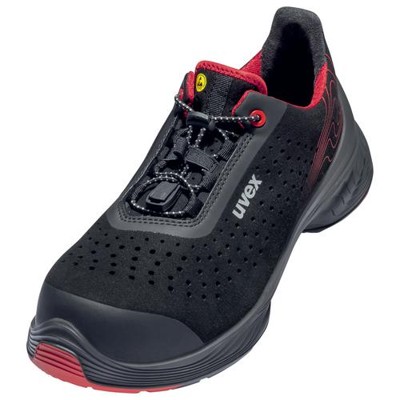 uvex - 1 G2 Halbschuhe S1P 68374 schwarz/rot, Weite 14, Größe 44