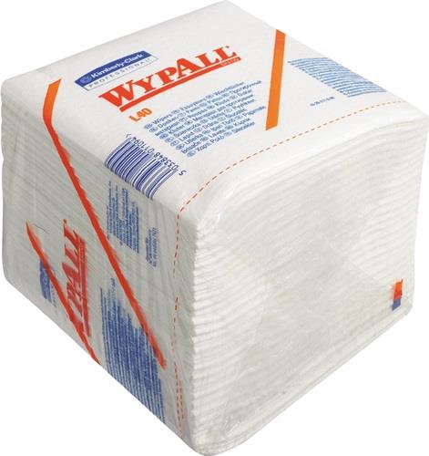 WYPALL Wischtuch WYPALL L 40 7471 L305xB318ca.mm weiß 1-lagig,viertelgefalt.1008 Tü./KT