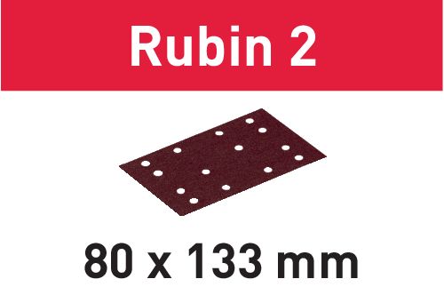 FESTOOL Schleifstreifen STF 80X133 P180 RU2/10 Rubin 2 499060