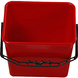Eimer, Inhalt 6 Liter, rot.