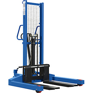 Breitspurstapler, Tragfähigkeit 1000 kg, Gabelmaße LxB 900 x 150 mm.