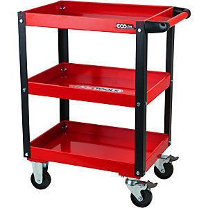 ECOline Werkstatt-Servicewagen, HxBxT 850 x 680 x 425 mm, Tragfähigkeit 150 kg.
