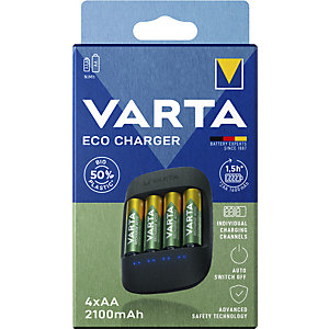 ECO CHARGER Ladegerät, inkl. 4 AA-Akkus (2100 mAh), ab 4 Stk.