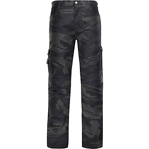 Bundhose Camouflage, schwarz-gemustert, XXXXL.